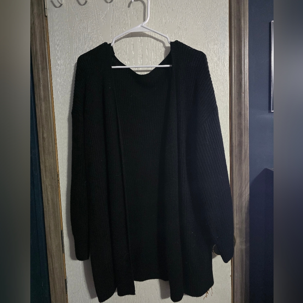 SHEIN Black Sweater Cardigan